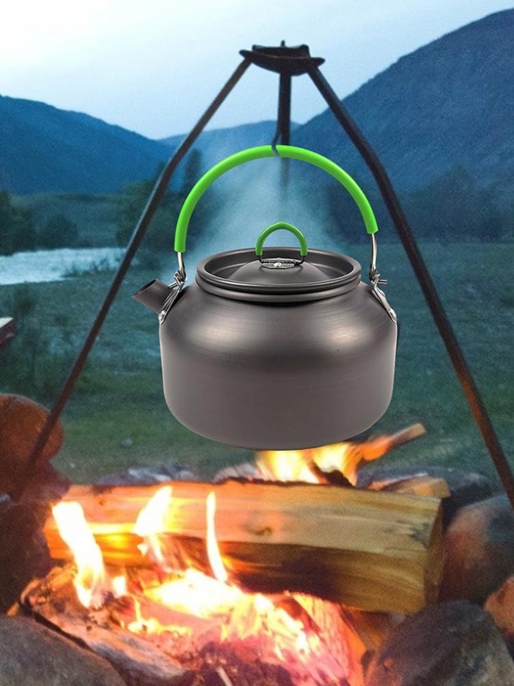 0.8L 차 커피 주전자 주전자 알루미늄 합금 경량 야외 캠핑 하이킹 배낭 여행 주방 하이킹 장비